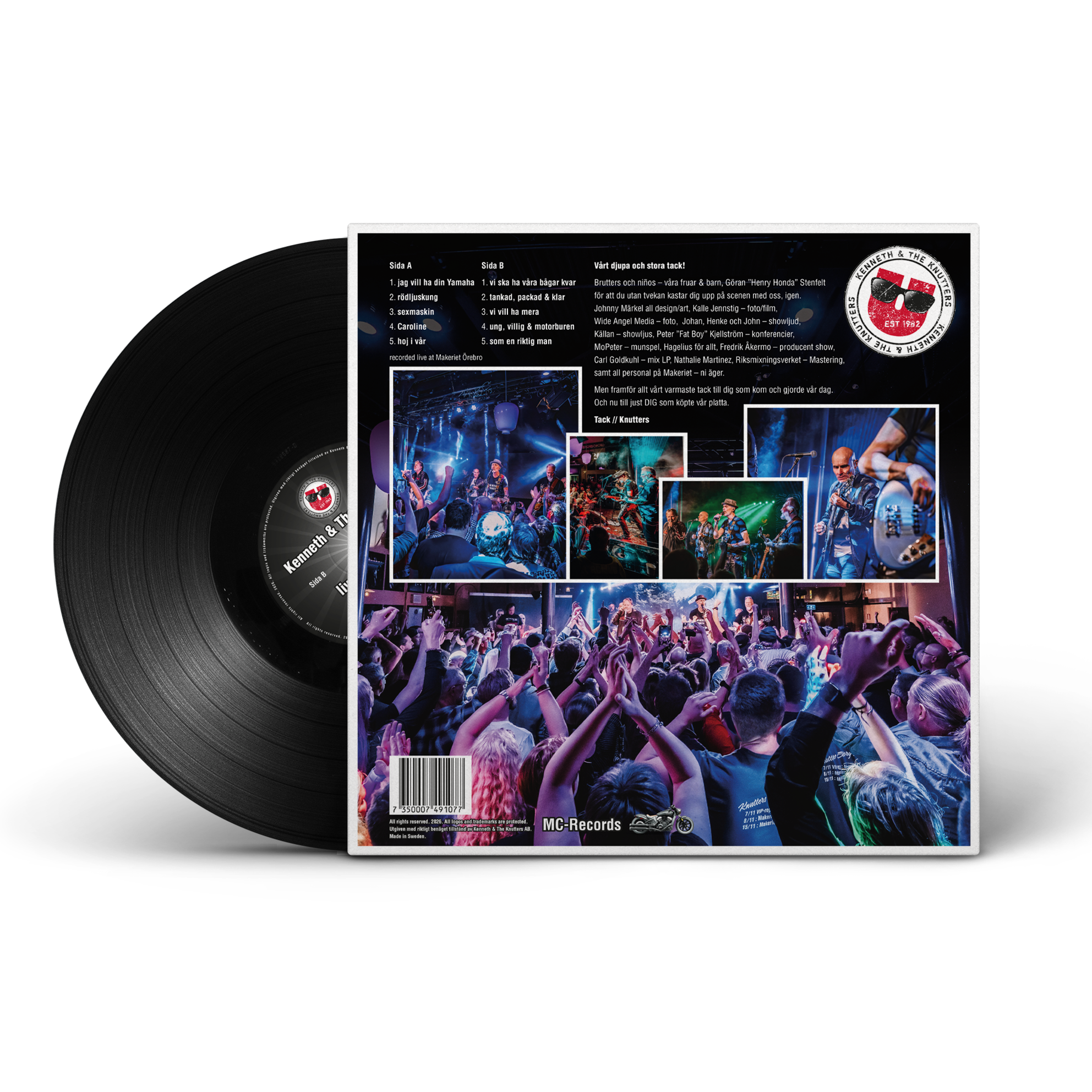 KENNETH & THE KNUTTERS - LIVE AT MAKERIET (SIGNERAD VINYL) - 2