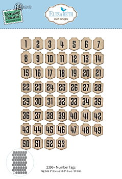 Elizabeth - Dies - Number Tags