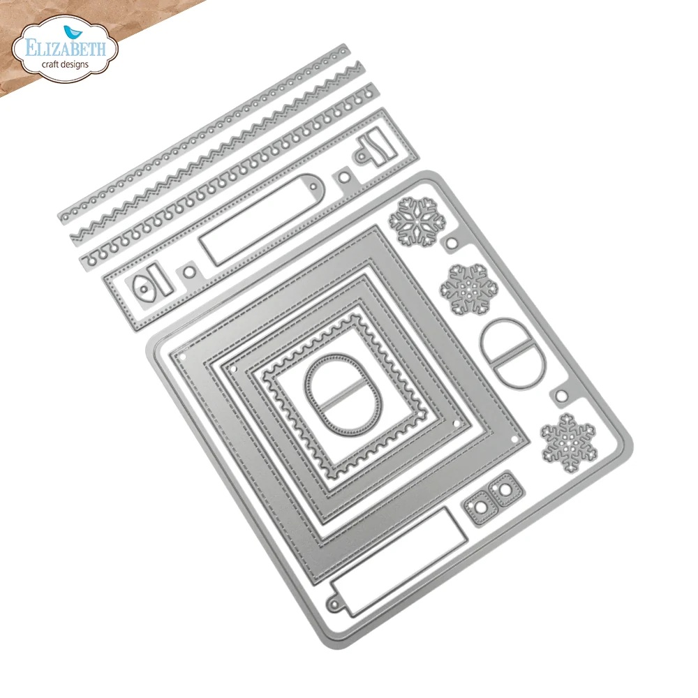 Elizabeth - Dies - Rounded Corner Square Page Assortment - 2