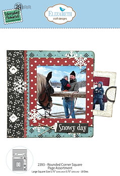 Elizabeth - Dies - Rounded Corner Square Page Assortment
