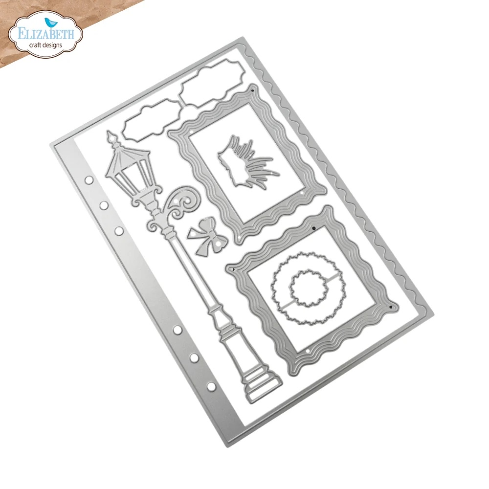 Elizabeth - Dies - Wavy Page & Lamppost - 2