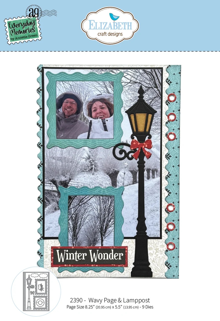 Elizabeth - Dies - Wavy Page & Lamppost
