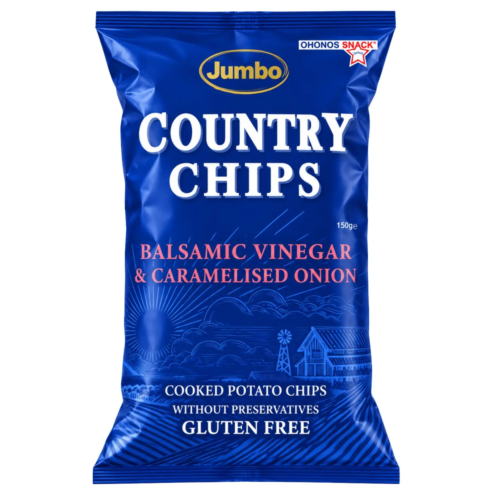 Grekiska Country Chips 150 g Ohonos Snack