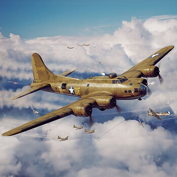 1/48 B-17F Flying Fortress Memphis Belle (HK Models)