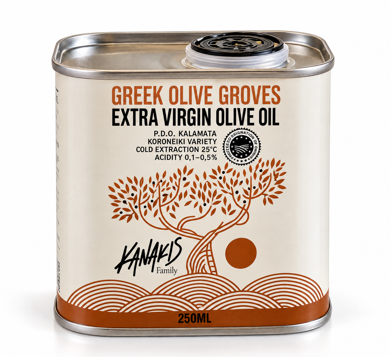 Kanakis Extra Virgin Olive Oil P.D.O. Kalamata 250 ml