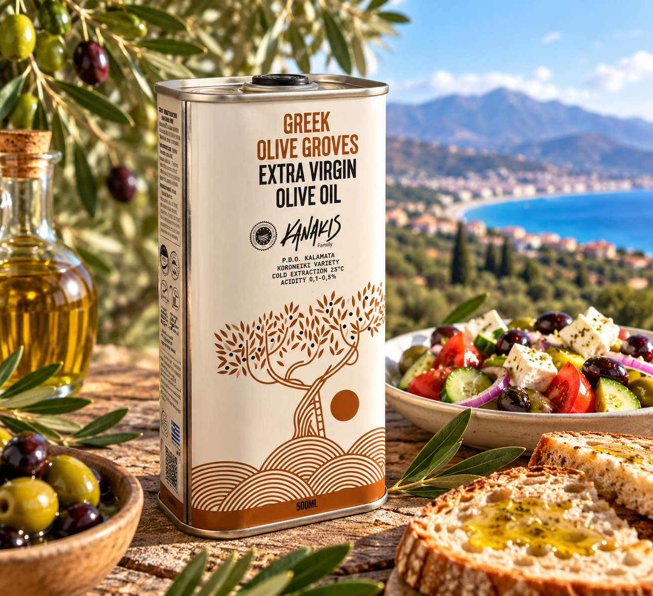 Kanakis Extra Virgin Olive Oil P.D.O. Kalamata 500 ml - 3