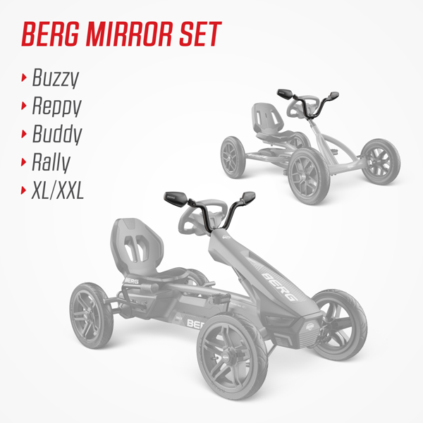 Backspegelset till BERG Buzzy, Reppy, Buddy, Rally och XL/XXL - 5