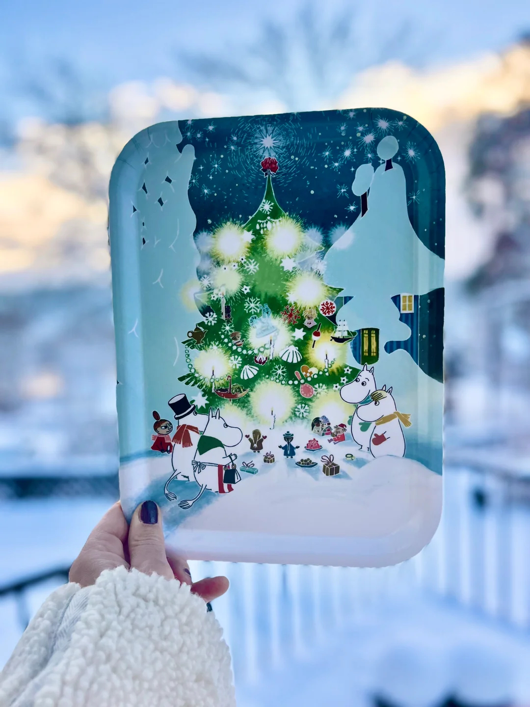 Moomin tray 27x20 cm - Christmas Tree - 2