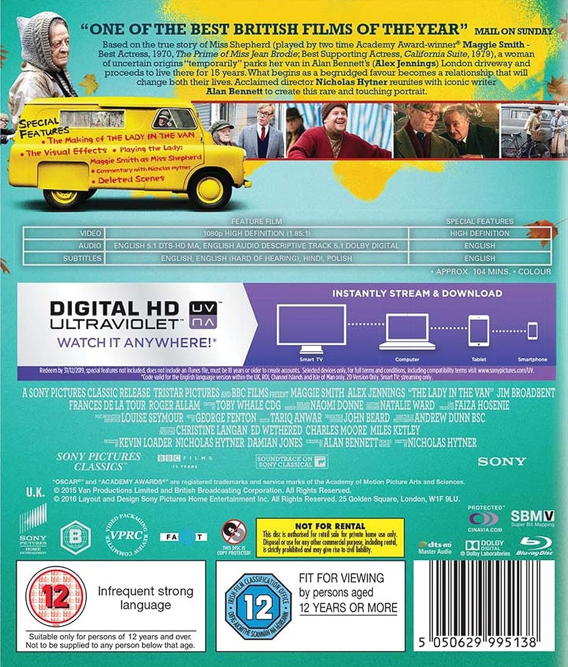 The Lady In the Van (ej svensk text) (Blu-ray) - 2
