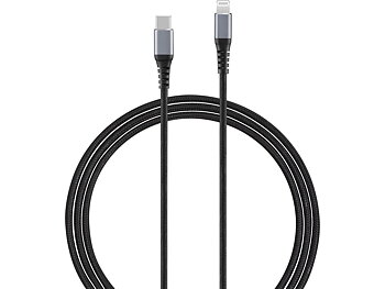 Andersson Flätad USB-C till Lightning-kabel 1,5m (svart)