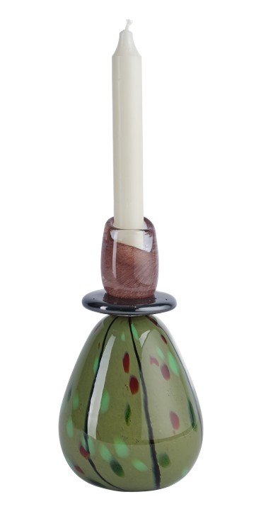 MIMOSA Ljusstake, Grön/brun - 2
