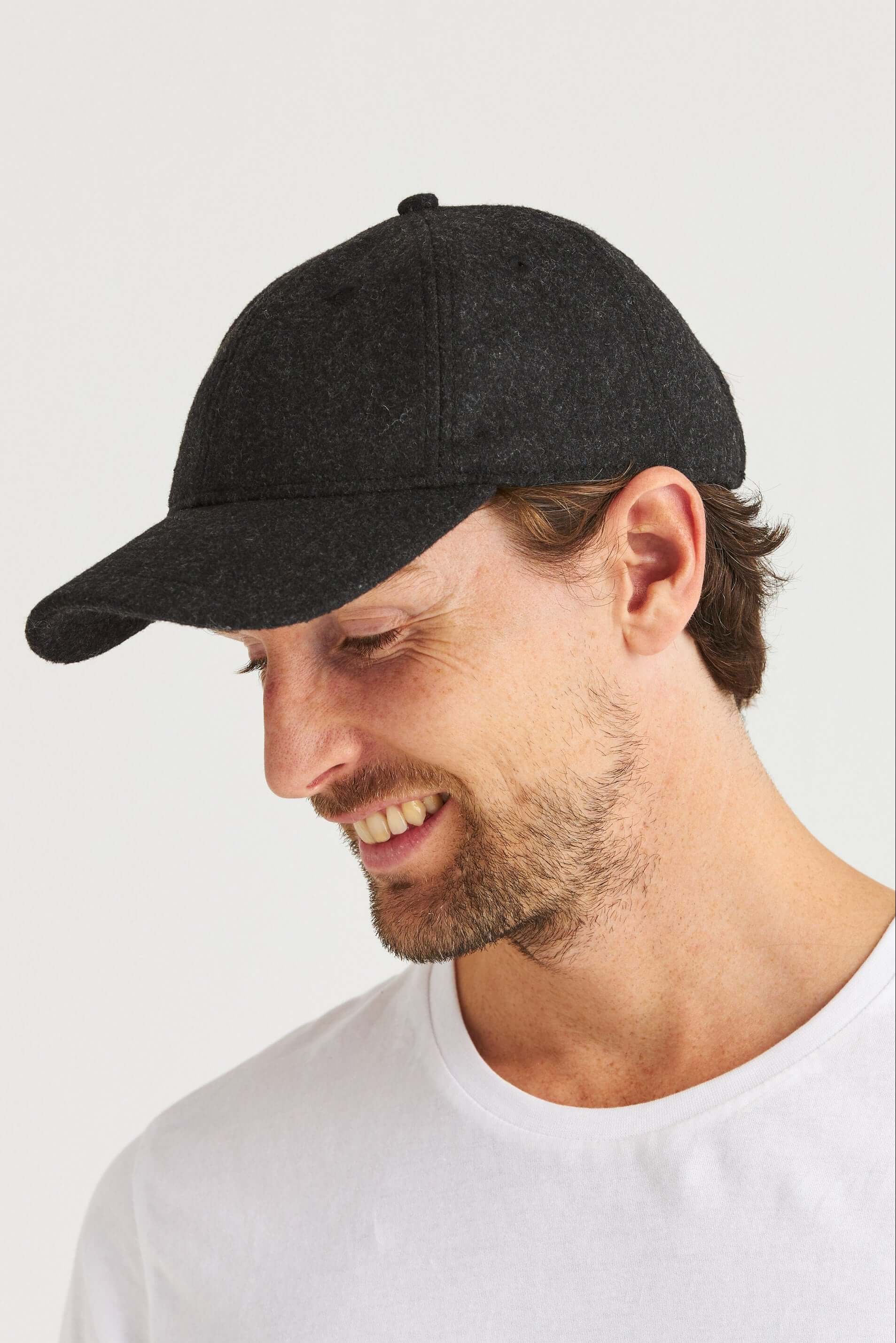  Keps Wool Look grå One size