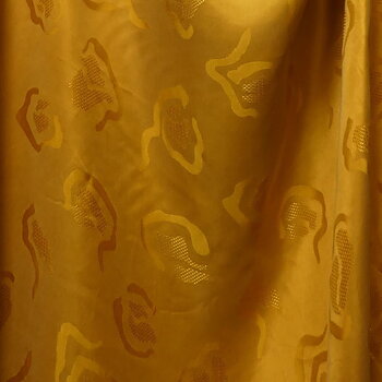 Cupro Jacquard Guldgul