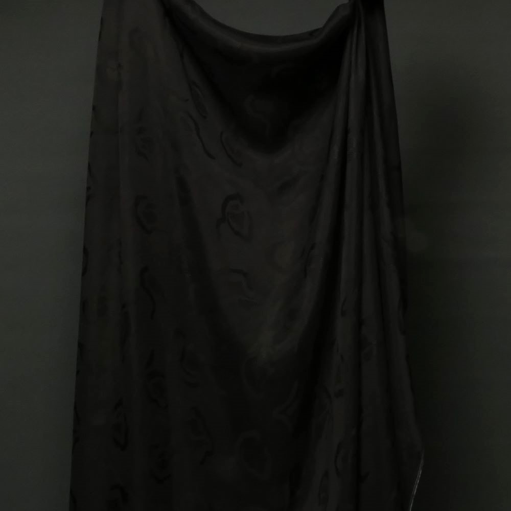 Cupro Jacquard Svart