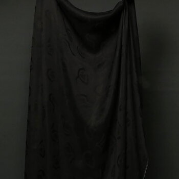 Cupro Jacquard Svart