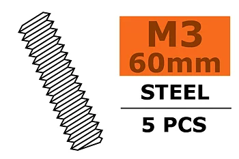 G-Force GF-0160-005 Tie Rod - M3X60 - Steel - 5 pcs