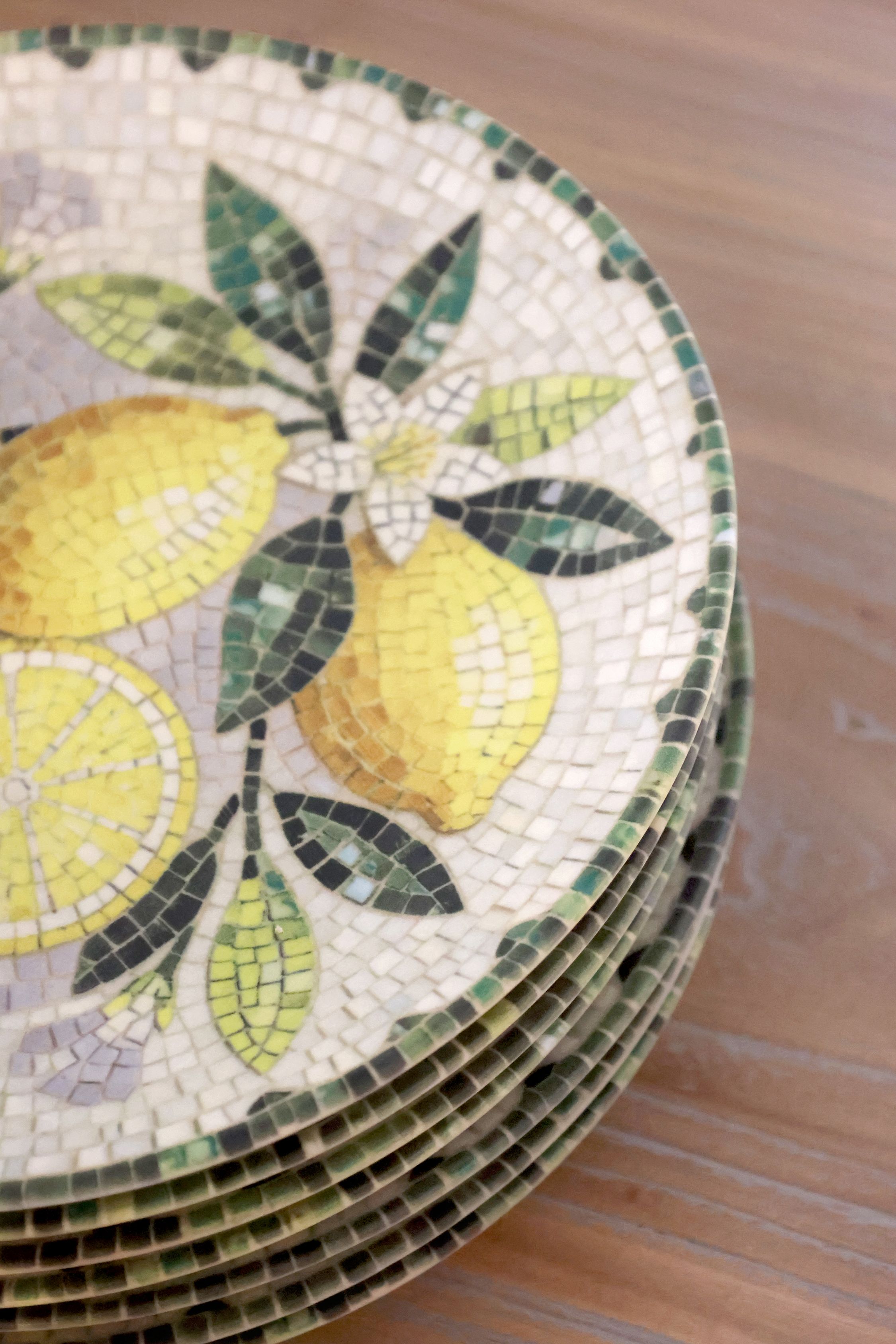 Chartres Fat Mosaik Med Citroner - 4