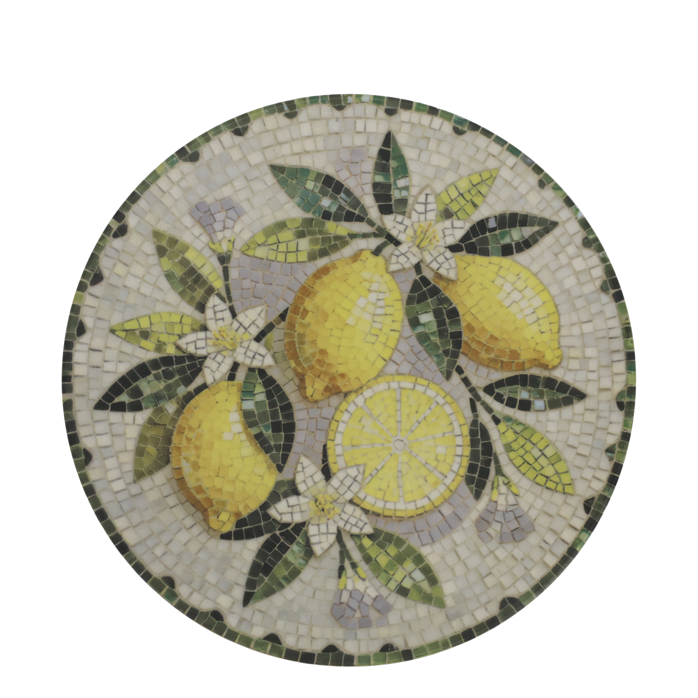 Chartres Fat Mosaik Med Citroner - 2