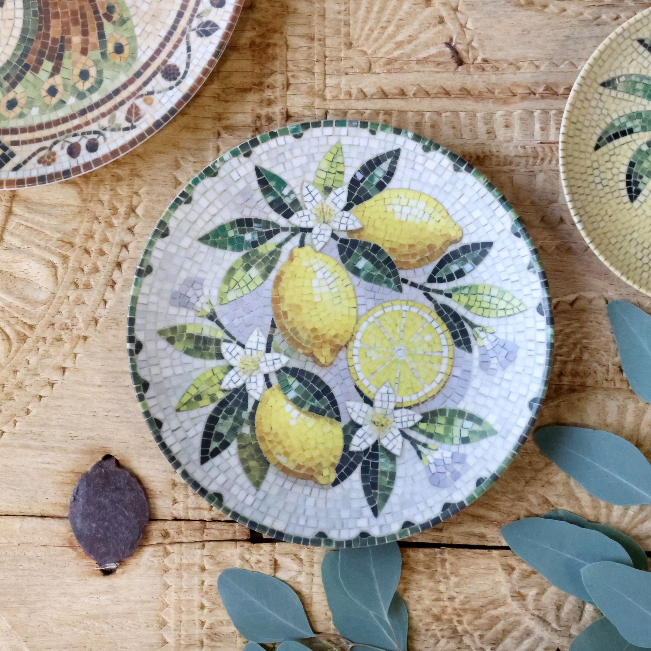 Chartres Fat Mosaik Med Citroner