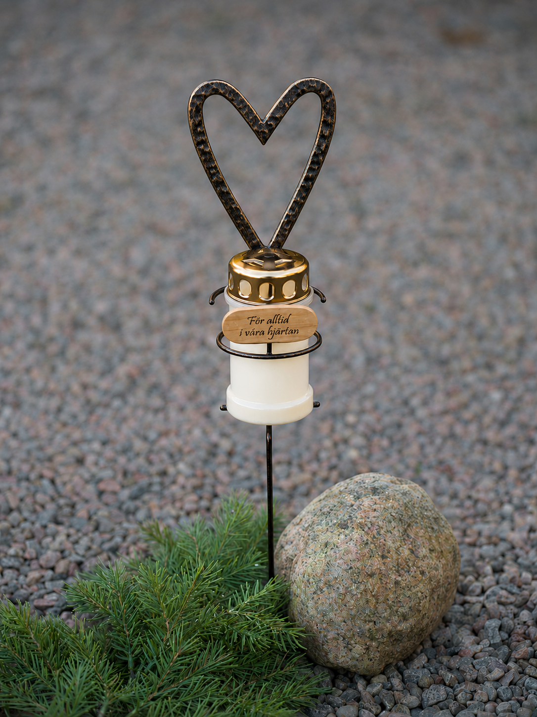 Ljushållare Hjärta för Gravljus – Marksticka 60 cm | Different Design - 5