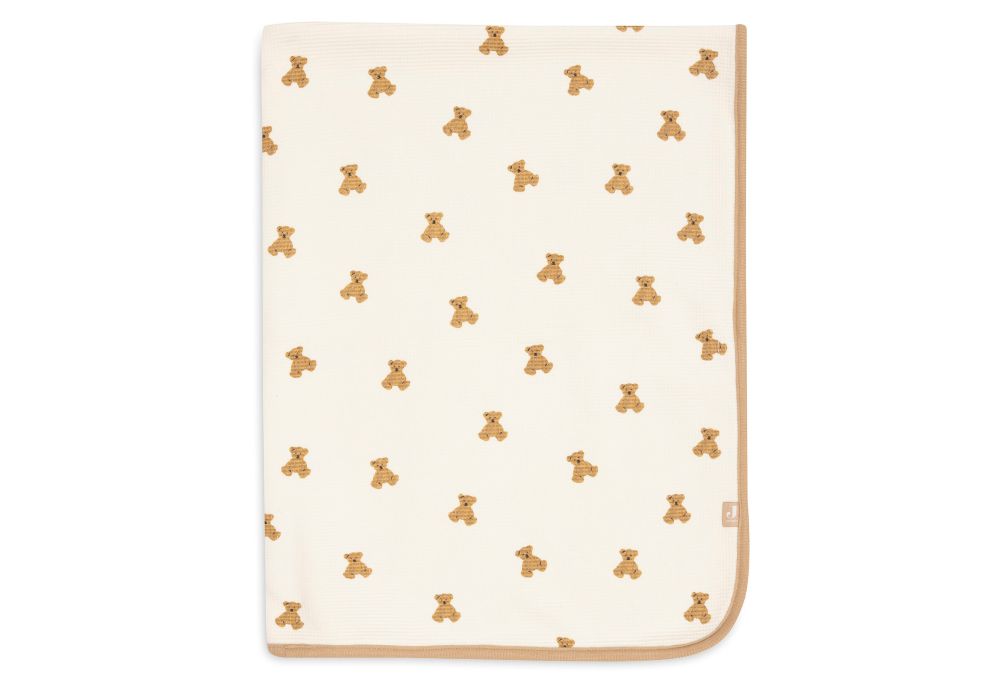 Jollein Babyfilt 75x100cm Mini Teddy Bear Little Waffle - 2