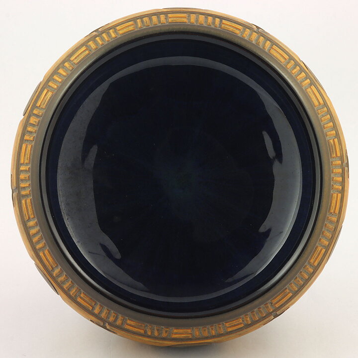 ヨスタ・ルーベンソン  一点もの  茶色いボウル  レリーフ装飾  20/11cm  1960年代