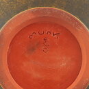 Gösta Rubensson (1960s) Unique Brown Bowl with Relief Decor 20/11 cm