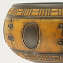 ヨスタ・ルーベンソン  一点もの  茶色いボウル  レリーフ装飾  20/11cm  1960年代