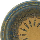 ウラ・ウィンブラッド  茶/青色のボウル  レリーフ  19cm  1960年代