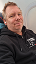 Svart Hoodie Dragkedja Gräsklipparmannens Favorit