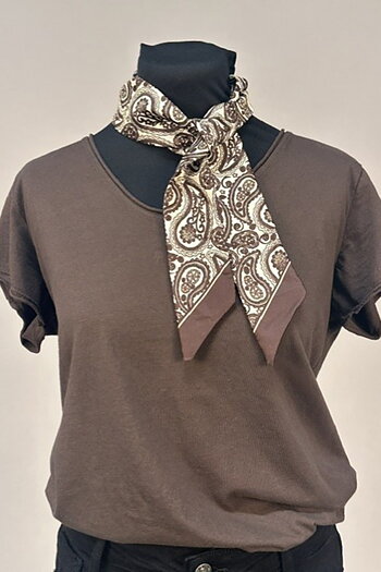 Mix by heart -  Scarf Paisley Brun