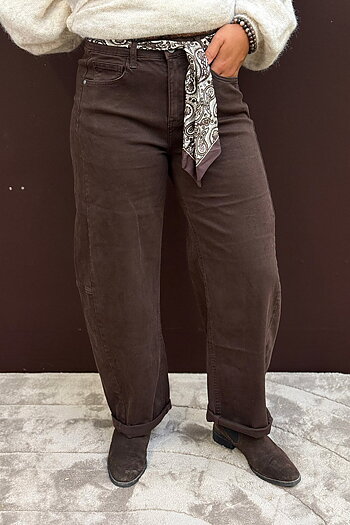 Mix by heart -  Scarf Paisley Brun