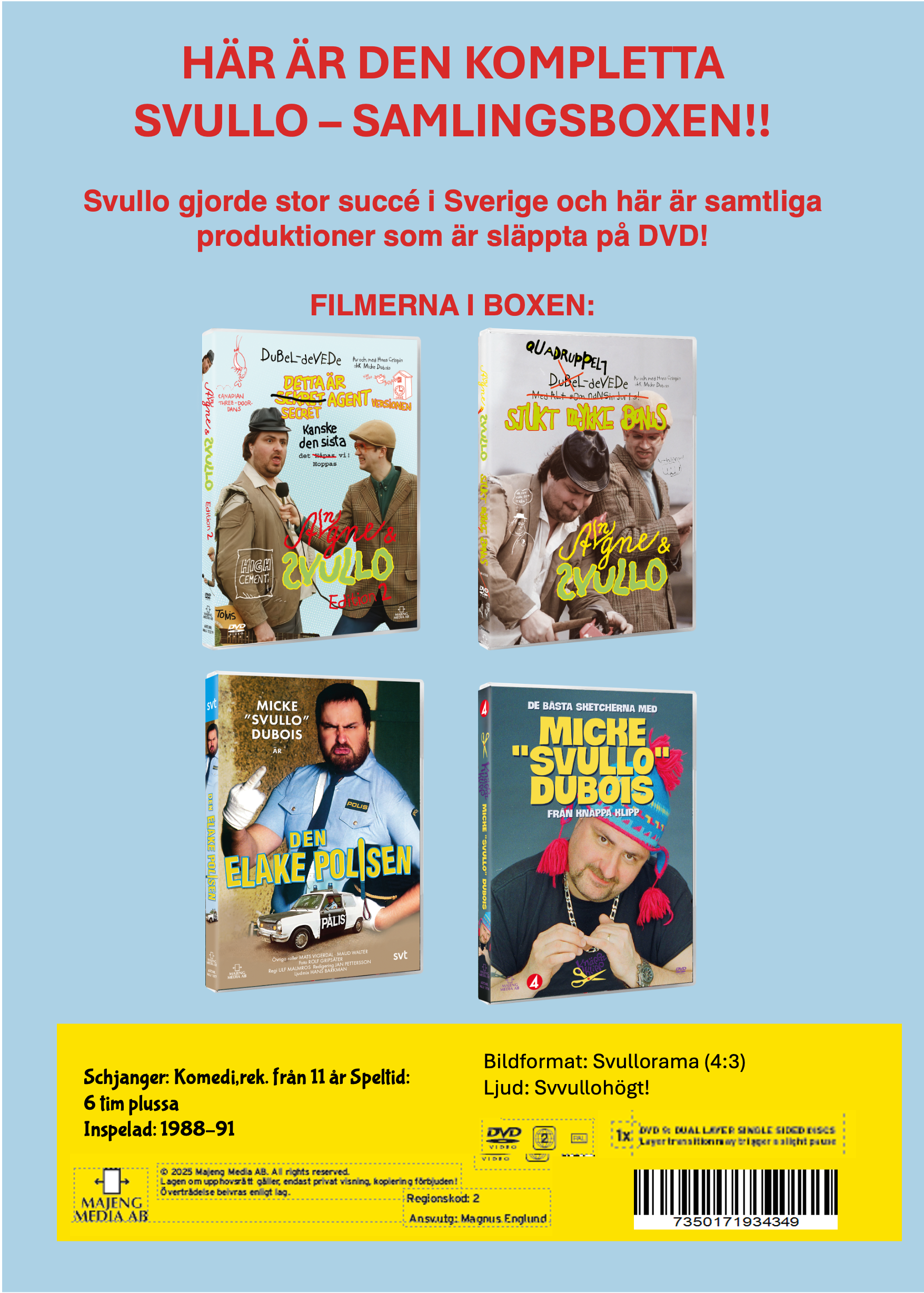 Den kompletta Svulloboxen! - Angne & Svullo, Ed2, Den elake polisen, Knäppa Klipp - 2