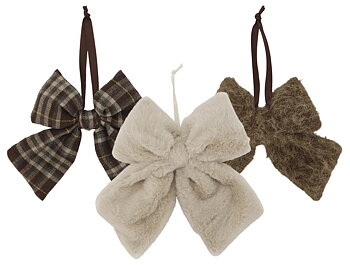 ROSETTER MED UPPHÄNGNING - 3-PACK - BEIGE & MOCCA
