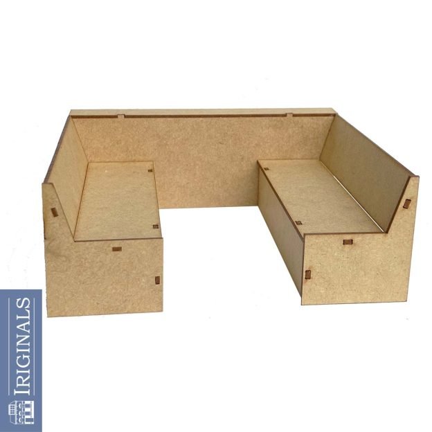Corner Sofa for the carvan  - Kit from Iriginals - Wood - 2