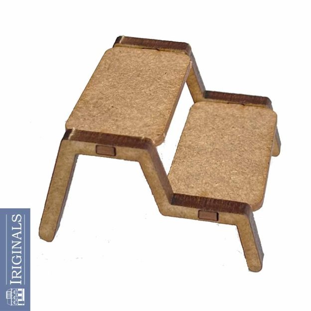 Steps for the Caravan  - kit from Iriginals - wood - 2