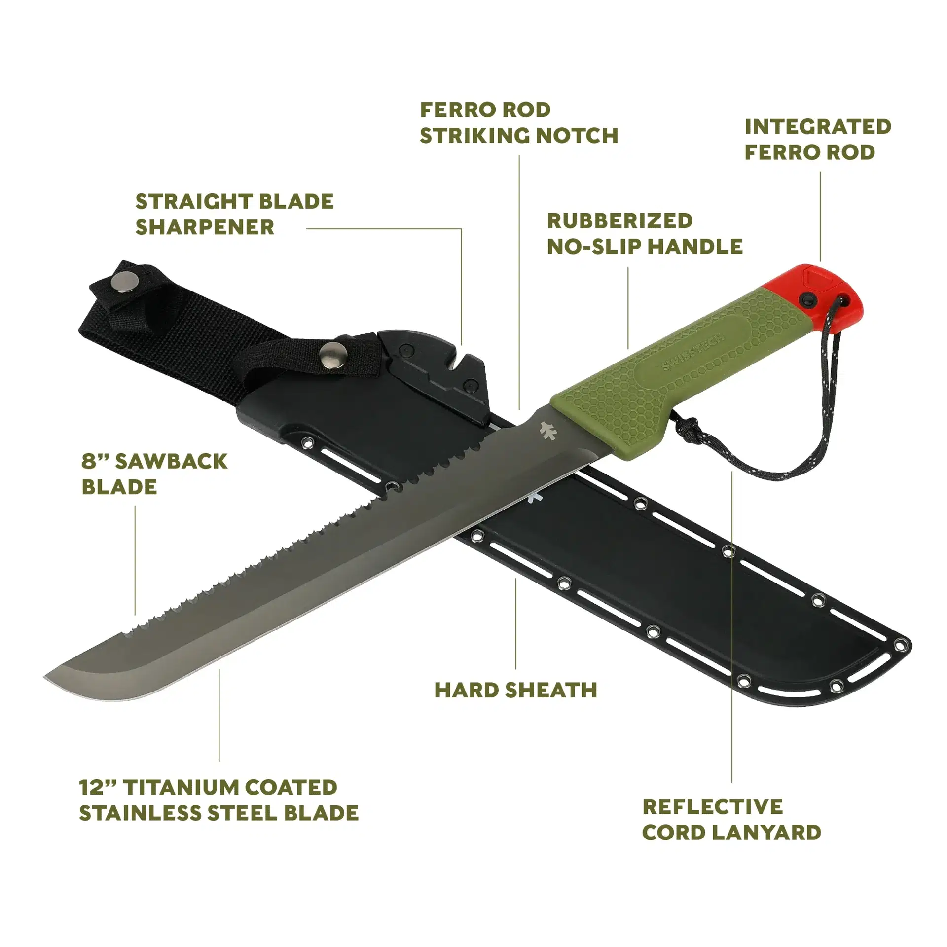Swisstech Hacken Sawback-machete - 3