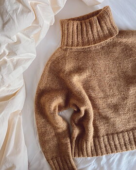 PetiteKnit Caramel Sweater (21 m st 4)