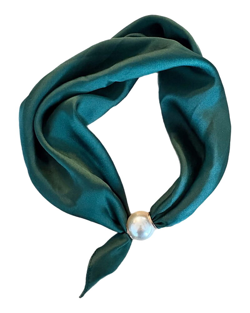 Scarf Chloe med magnet smaragdgrön