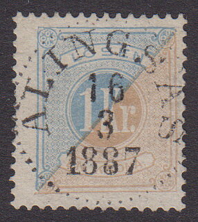 F L20, 1 kr Lösen lyxstämpel ⊙