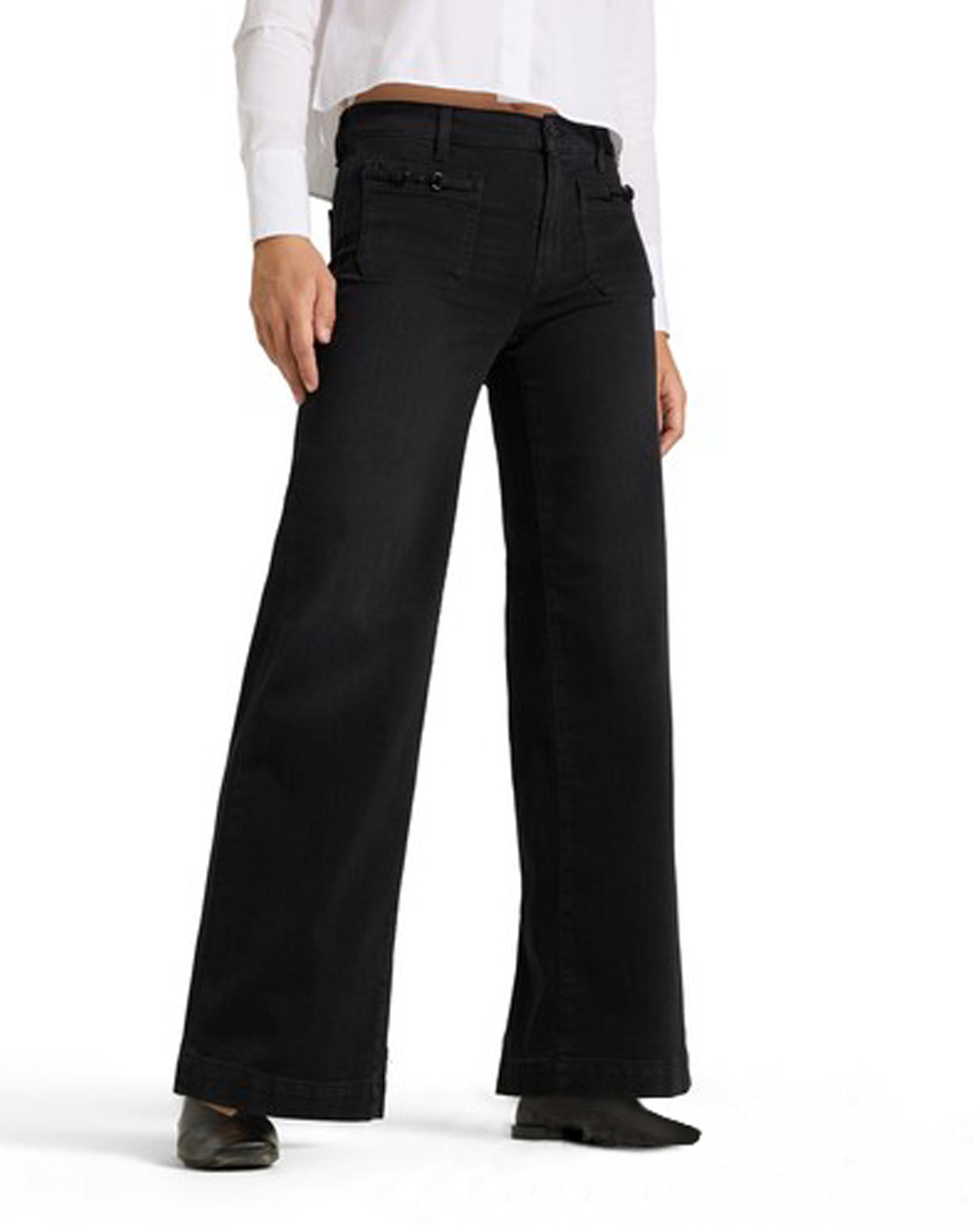 Jeans Ada patched pocket vida ben mörkgrå