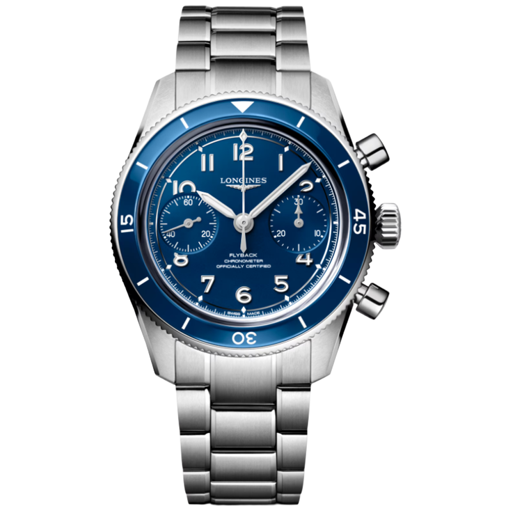 Longines L3.721.4.93.6 Spirit Pilot Flyback 39,5 blå