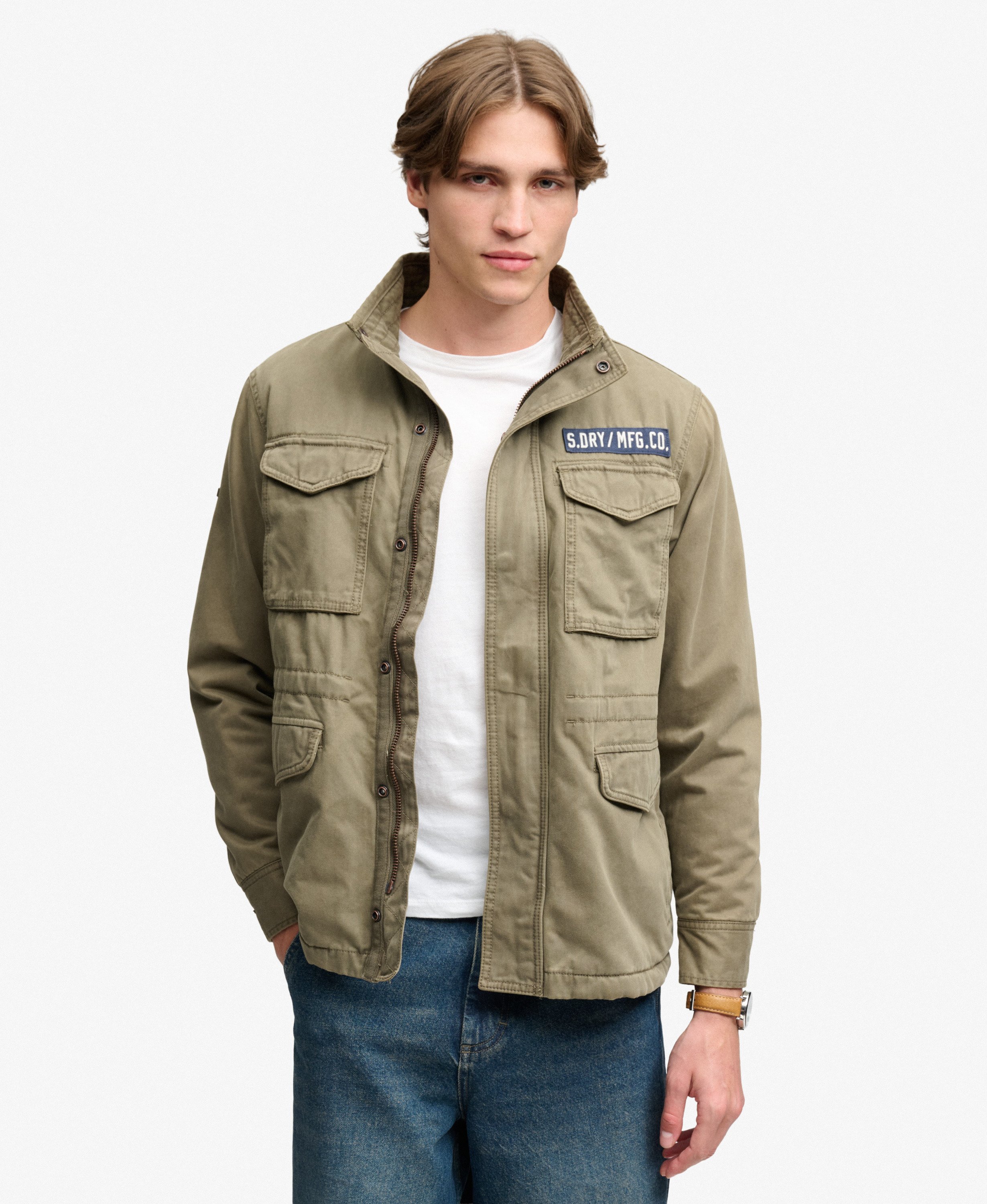 Superdry - Military Borg M65 - Washed Khaki