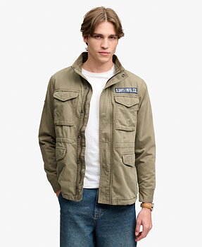 Superdry - Military Borg M65 - Washed Khaki