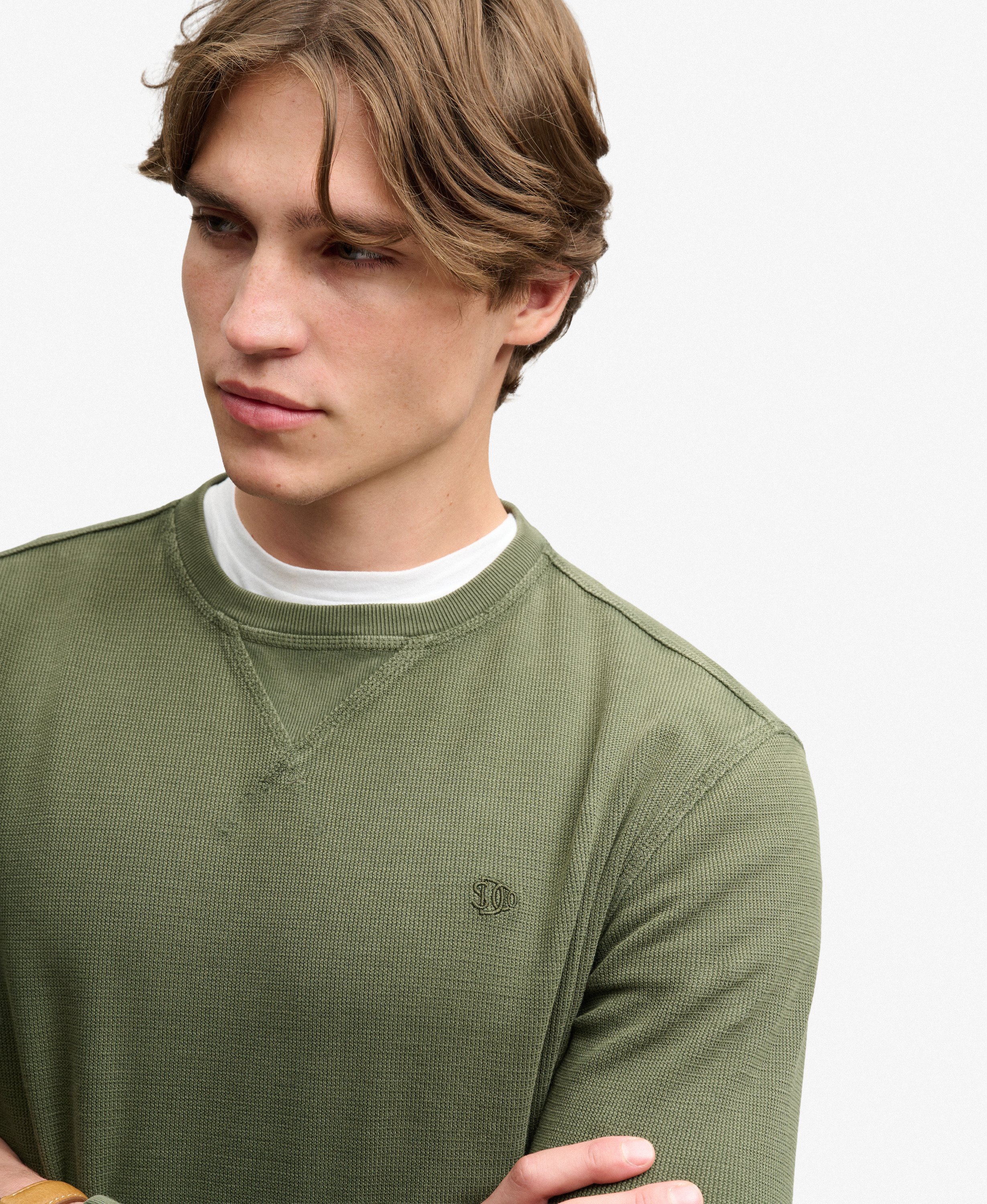 Superdry - Heavy Textured Top - Beetle Green - 3