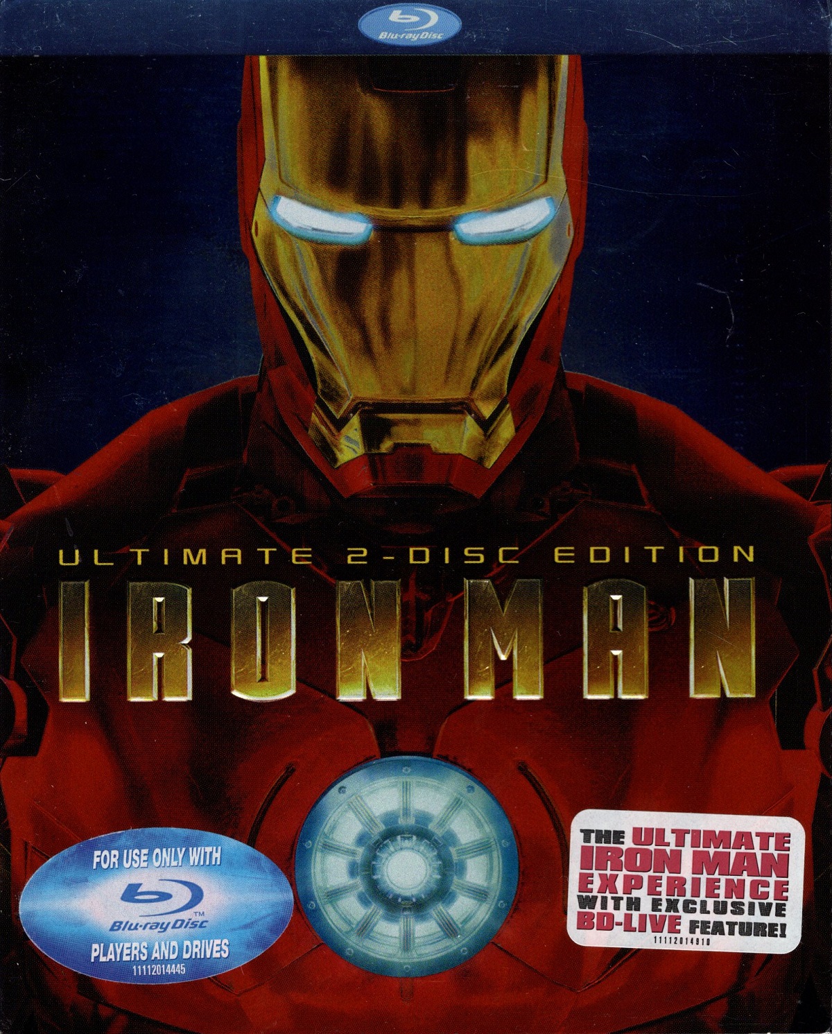 Iron Man (Ultimate 2-disc Edition) (ej svensk text) (Blu-ray) (Begagnad)