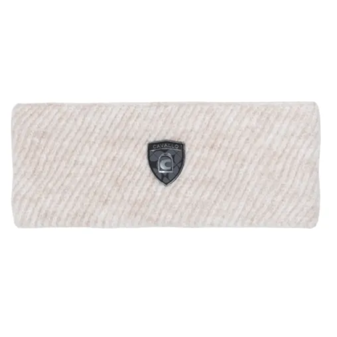 CAVALLO KNITTED HEADBAND CAVALDULCY - SAND MELANGE (LIGHT BEIGE)