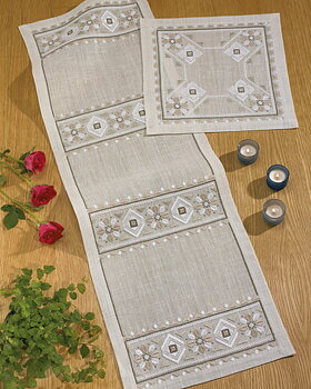 Duk Plattsöm Geometriskblomster