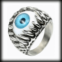 Fantastiskt "eye-ring" i rostfritt stål.