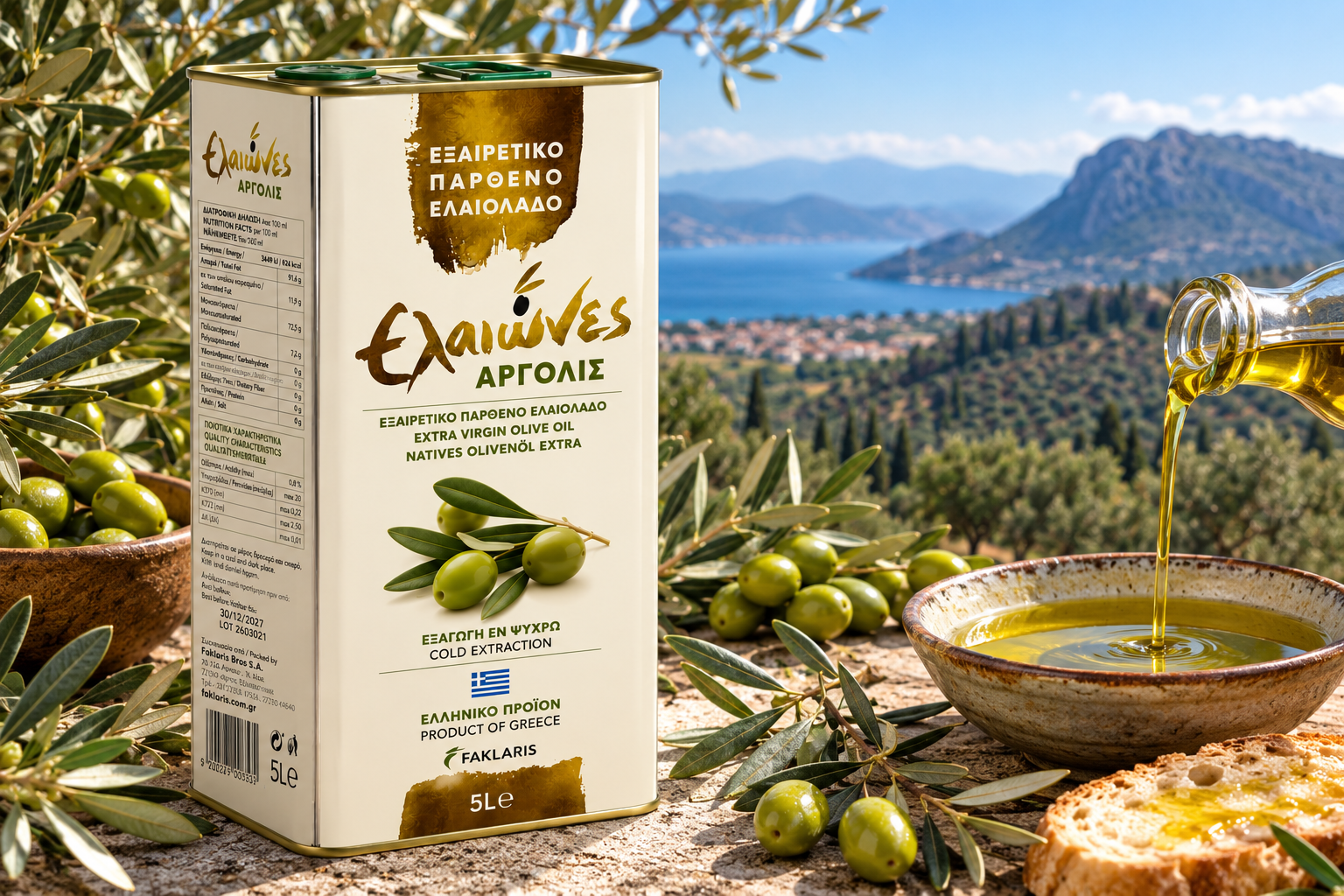 Eleones Argolis Extra Virgin Olivolja 5L - 4